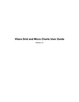 Vitara Grid and Micro Charts User Guide