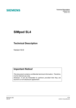 Simpad SL4 Version V2.0