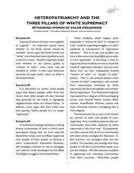 Heteropatriarchy and the Three Pillars of White