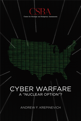 Cyber Warfare a “Nuclear Option”?