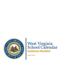 West Virginia School Calendar Guidance Booklet