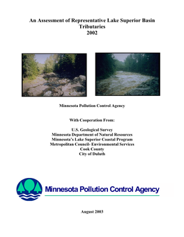 An Assessment of Representative Lake Superior Basin Tributaries 2002