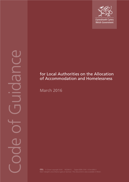 Code of Guidance for Local Authorities