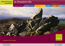 NCA Profile: 65 Shropshire Hills