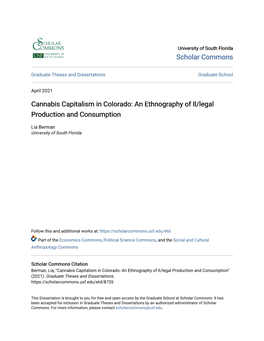 Cannabis Capitalism in Colorado: an Ethnography of Il/Legal Production and Consumption