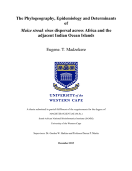 The Phylogeography, Epidemiology and Determinants of Maize Streak Virus Dispersal Across Africa and the Adjacent Indian Ocean Islands