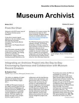 Museum Archivist