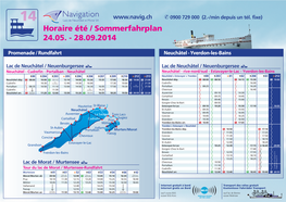 Horaire Été / Sommerfahrplan 24.05