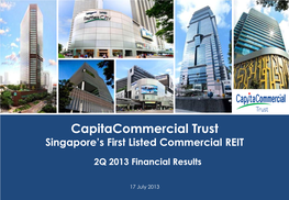 Capitacommercial Trust Singapore’S First Listed Commercial REIT