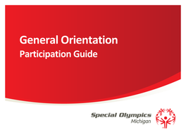 General Orientation Guide