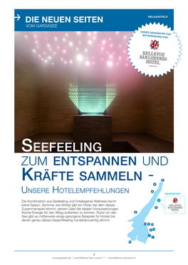 Seefeeling Zum Entspannen Und Kräfte Sammeln