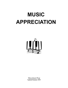 Music – an Appreciation