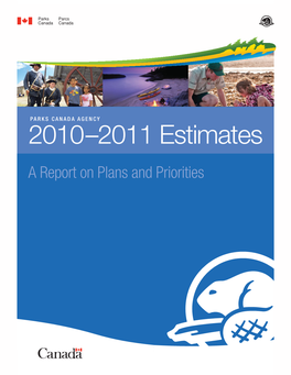 2010–2011 Estimates a Report on Plans and Priorities Serving Canadians