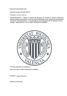 Document Downloaded From: This Paper Must Be Cited As: the Final Publication Is Available at Copyright Additional Information Ht