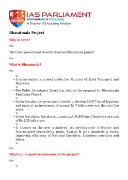 Bharatmala Project