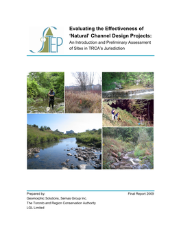 'Natural' Channel Design Projects