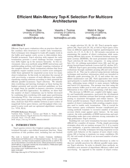 Efficient Main-Memory Top-K Selection for Multicore Architectures