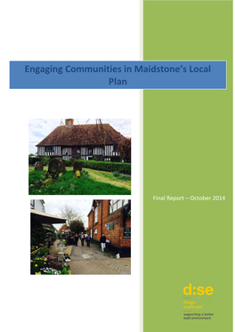 Engaging Communities in Maidstone's Local Plan