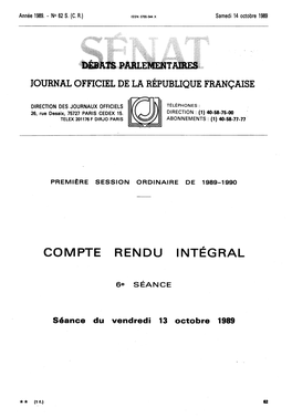 Vendredi 13 Octobre 1989