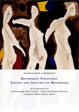 Rethinking Stravinsky Sounds and Gestures of Modernism