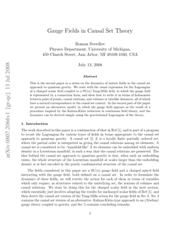 Gauge Fields in Causal Set Theory