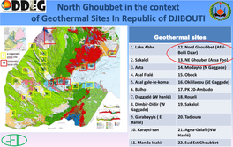 North Ghoubbet in the Context of Geothermal Sites in Republic of DJIBOUTI