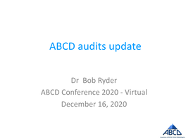 ABCD Audits Update