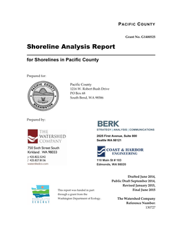 Shoreline Analysis Report