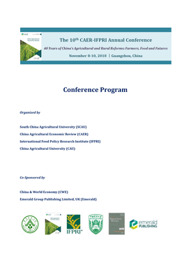 Conference Program