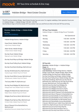 597 Bus Time Schedule & Line Route