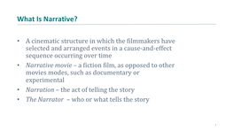 What Is Narrative?