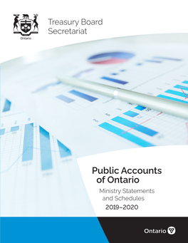 Public Accounts of Ontario Ministry Statements and Schedules 2019–2020
