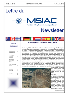 MSIAC Newsletter 1Q2012