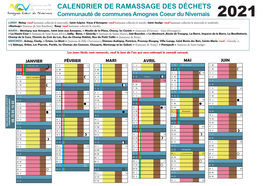 Calendrier De Ramassage Des Déchets