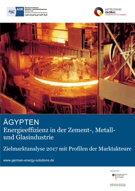 ÄGYPTEN Energieeffizienz in Der Zement-, Metall- Und Glasindustrie