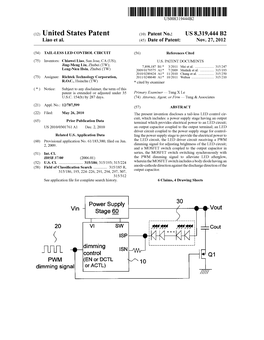 M Dimming Signal to Alleviate LED Afterglow, Wherein the MOSFET Switch Includes a Body Diode Having an US