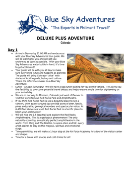 DELUXE PLUS ADVENTURE Colorado