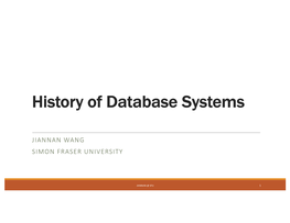 Database History