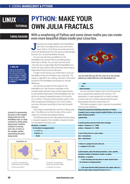 Make Your Own Julia Fractals