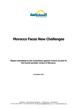 Morocco Faces New Challenges