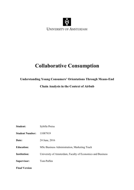 Collaborative Consumption