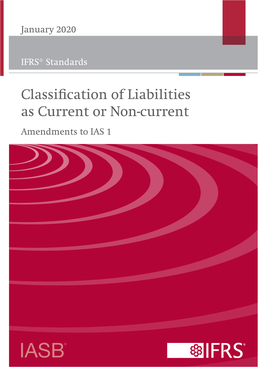 IAS 1 Classification of Liabilities As Current Or Non-Current