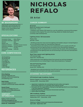 Nicholas Refalo Resume