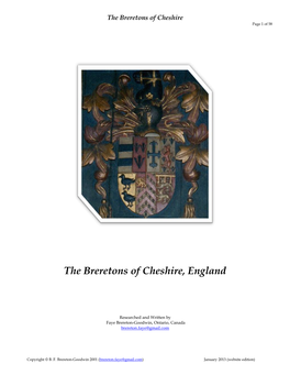 The Breretons of Cheshire, England