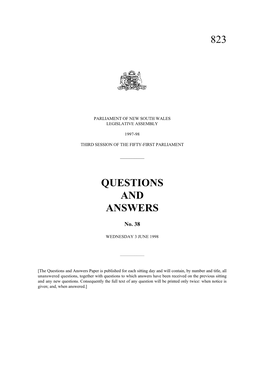 823 Questions and Answers