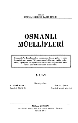 Osmanli Müellifleri