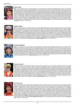 Jockeys Profile