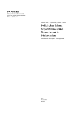 SWP-Studie 2003/S 12, MÃ¤Rz 2003, 59 Seiten