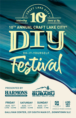 10Th Annual Craft Lake City®