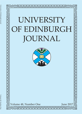 University of Edinburgh Journal